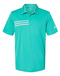 Adidas A324 Men 3-Stripes Chest Polo at GotApparel