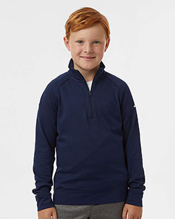 Adidas A4001 Youth Performance Quarter-Zip Pullover at GotApparel