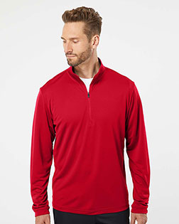 Adidas A401 Men Lightweight Quarter-Zip Pullover at GotApparel