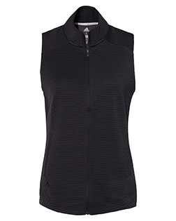 Adidas A417 Women 's Textured Full-Zip Vest at GotApparel