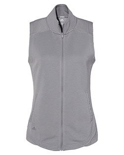 Adidas A417 Women 's Textured Full-Zip Vest at GotApparel