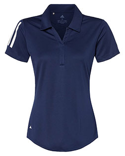 Adidas A481 Women 's Floating 3-Stripes Polo at GotApparel