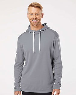 Adidas A530 Men Textured Mixed Media Hooded Sweatshirt at GotApparel