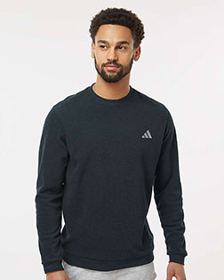 Adidas A586 Men's Terry Loop Crewneck Sweatshirt at GotApparel