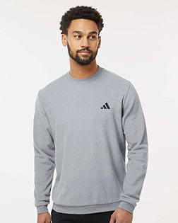 Adidas A586 Men's Terry Loop Crewneck Sweatshirt at GotApparel