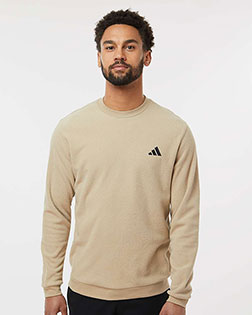 Adidas A586 Men's Terry Loop Crewneck Sweatshirt at GotApparel