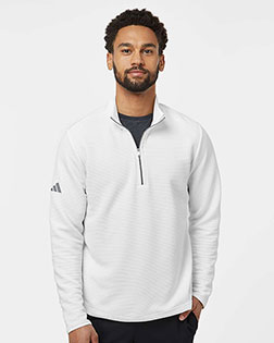 Adidas A588 Men's Spacer Quarter-Zip Pullover at GotApparel