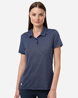 Adidas A717 Women's 4-Way Stretch Printed Polo at GotApparel
