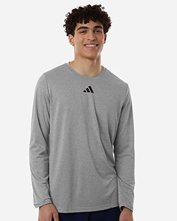 Adidas AT104 Men's Pregame Long Sleeve T-Shirt at GotApparel