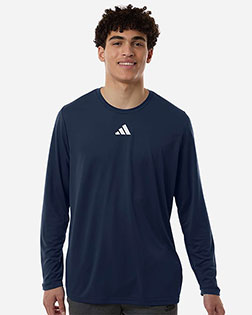 Adidas AT104 Men's Pregame Long Sleeve T-Shirt at GotApparel