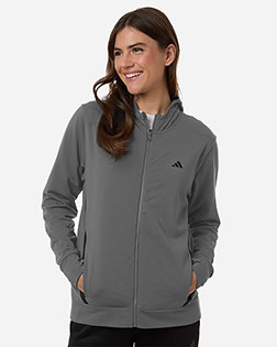 Adidas AT209 Women's Game & Go Fleece Full-Zip Hooded Sweatshirt at GotApparel