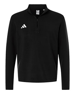 Adidas AT400 Men's 3-Stripes Quarter-Zip Pullover at GotApparel