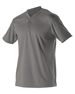 Alleson Athletic 522MM Men Baseball Two Button Henley Jersey at GotApparel