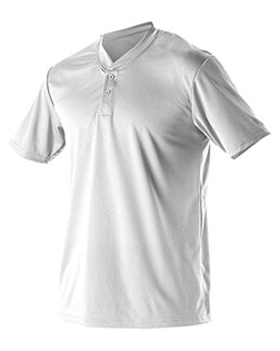 Alleson Athletic 522MM Men Baseball Two Button Henley Jersey at GotApparel