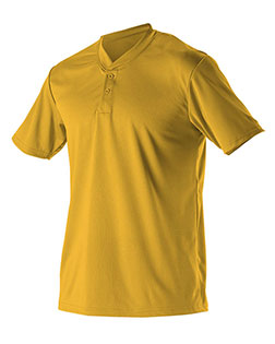Alleson Athletic 522MMY Boys Youth Baseball Two Button Henley Jersey at GotApparel