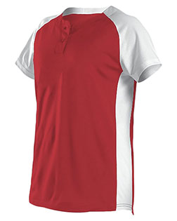 Alleson Athletic 522PDWG Girls' Two Button Fastpitch Jersey at GotApparel