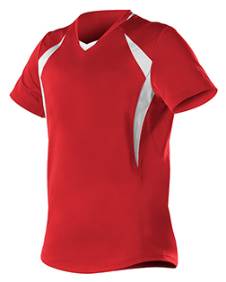 Alleson Athletic 552JG Girls ' Short Sleeve Fastpitch Jersey at GotApparel