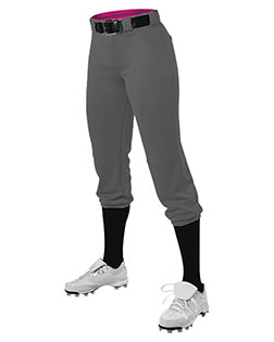 Alleson Athletic 615PSG Girls' Belted Speed Premium Fastpitch Pants at GotApparel