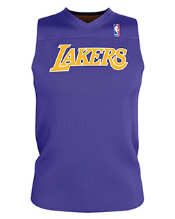 Alleson Athletic A105LA Men NBA Logo'd Reversible Game Jersey at GotApparel