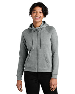 AllMade AL5003 ® Women's Organic CVC Fleece Full-Zip Hoodie at GotApparel