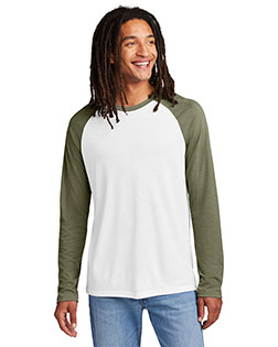 Allmade ® Unisex Tri-Blend Long Sleeve Colorblock Raglan AL6009 at GotApparel
