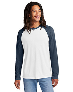 Allmade ®  Unisex Tri-Blend Long Sleeve Colorblock Raglan AL6009 at GotApparel