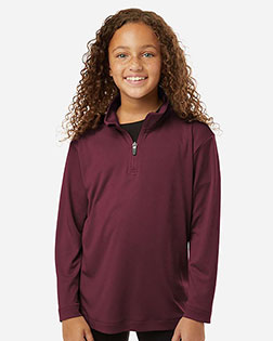 AllPro 41870Y Youth Pro-Lock Performance Quarter-Zip Pullover at GotApparel