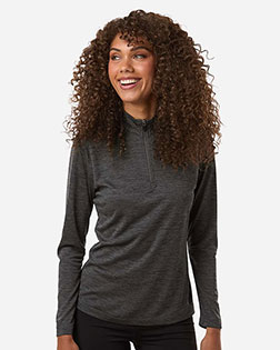 AllPro 4HM70L Women's Pro-Lock Performance Mlange Quarter-Zip Pullover at GotApparel