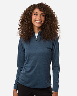 AllPro 4HM70L Women's Pro-Lock Performance Mlange Quarter-Zip Pullover at GotApparel