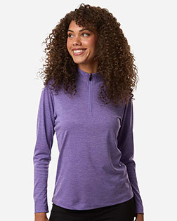 AllPro 4HM70L Women's Pro-Lock Performance Mlange Quarter-Zip Pullover at GotApparel