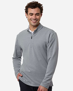 AllPro STF870 Men's Stretch Quarter-Zip Fleece Pullover at GotApparel