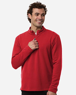 AllPro STF870 Men's Stretch Quarter-Zip Fleece Pullover at GotApparel