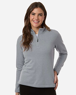 AllPro STF870L Women's Stretch Quarter-Zip Fleece Pullover at GotApparel