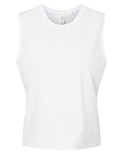 Alternative Apparel 1174 Women 's Cotton Jersey Go-To Crop Muscle Tank at GotApparel