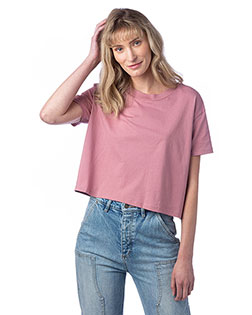 Alternative Apparel 5114C1  Ladies' Go-To Headliner Cropped T-Shirt at GotApparel