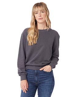 Alternative Apparel 9903ZT  Ladies' Washed Terry Throwback Pullover Sweatshirt at GotApparel