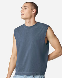 American Apparel 207GD Unisex Heavyweight Cotton Garment-Dyed Mid-Length Muscle Tee at GotApparel