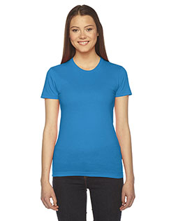 Custom Embroidered American Apparel 2102W Ladies 4.3 oz Fine Jersey Short-Sleeve T-Shirt at GotApparel