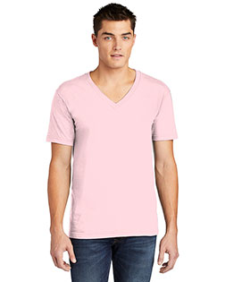 Custom Embroidered American Apparel 2456W Men 4.3 oz Fine Jersey Short-Sleeve V-Neck T-Shirt at GotApparel