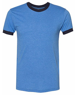 American Apparel BB410 Unisex USA-Made  50/50 Ringer Tee at GotApparel