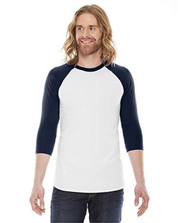 Custom Embroidered American Apparel BB453 PolyCotton Baseball Raglan Tee at GotApparel
