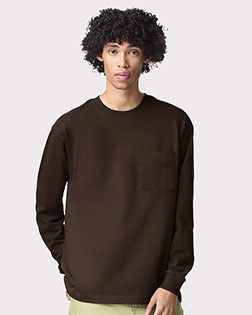 American Apparel 9410 Unisex Super Heavyweight Long Sleeve Pocket Tee at GotApparel
