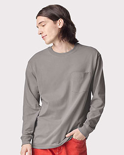 American Apparel 9410 Unisex Super Heavyweight Long Sleeve Pocket Tee at GotApparel