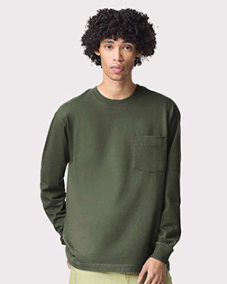 American Apparel 9410 Unisex Super Heavyweight Long Sleeve Pocket Tee at GotApparel