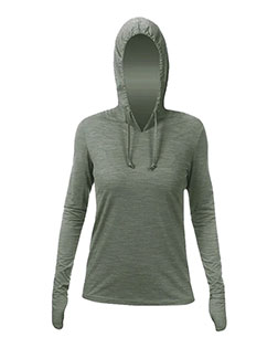 Anetik WSBRZH0 Women's Breeze Tech Hooded Long Sleeve T-Shirt at GotApparel