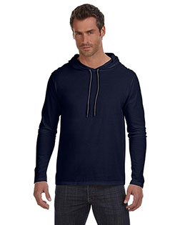 Anvil 987AN Adult Lightweight Long-Sleeve Hooded T-Shirt at GotApparel