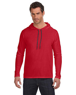 Anvil 987AN Adult Lightweight Long-Sleeve Hooded T-Shirt at GotApparel