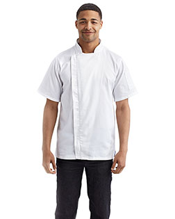 Artisan Collection by Reprime RP906  Unisex Zip-Close Short Sleeve Chef's Coat at GotApparel