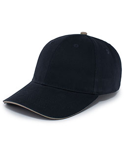 Augusta 121C  Brushed Twill Cap With Sandwich Bill at GotApparel