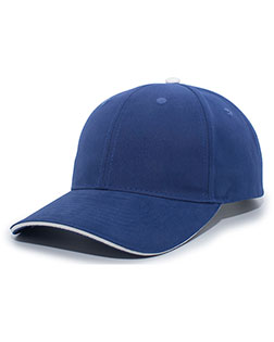 Augusta 121C  Brushed Twill Cap With Sandwich Bill at GotApparel